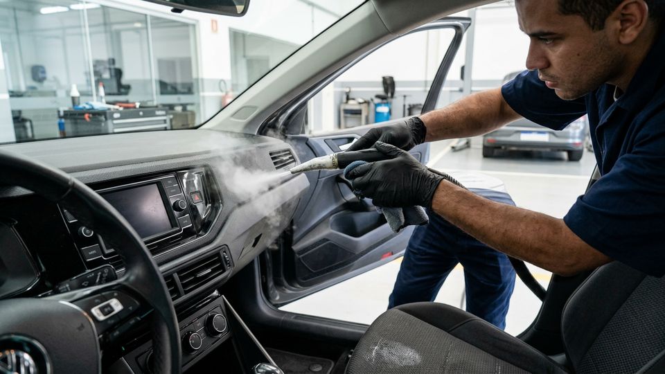 Sanitização de Habitáculo com Vapor